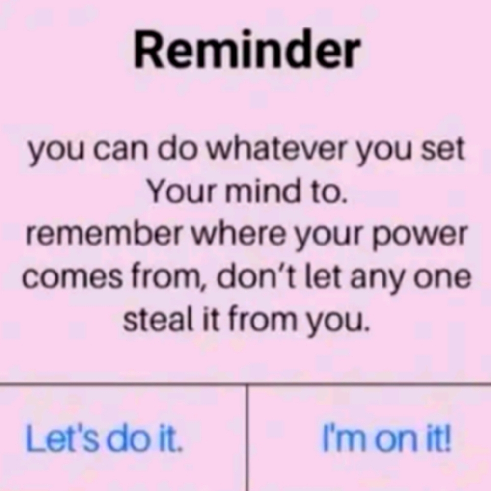 REMINDER!